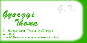 gyorgyi thoma business card